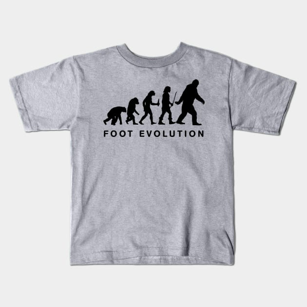 Foot Evolution Kids T-Shirt by albertocubatas